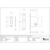 Aged Bronze 50mm Sliding Door Lock