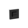 Senza Pari WC Turn and Release on Minimal Square Rose - Matt Black