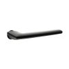 Forme Boston Lever Door Handle on Concealed Round Rose - Matt Black (Pair)