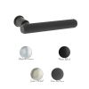 Millhouse Brass Stephenson Lever Door Handle on Concealed Round Rose - Satin Nickel (Pair)