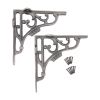 GNER Shelf Bracket Pewter 180x180mm (Sold in Pairs)
