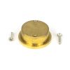 Polished Brass 34mm Round Finger Edge Pull