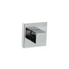 Senza Pari WC Turn and Release on Flush Square Rose (bolt through fixing only) (bolt through fixing only) - Polished Chrome