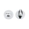 Zoo Hardware Turn & release on round rose - Polished Chrome