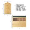 Mercia 8 x 4 Woodsman Shiplap Apex Shed