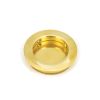 Polished Brass 60mm Plain Round Pull
