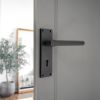 Jura Lever on Backplate Lock Matt Black