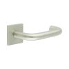 CR-106 Satin Stainless Steel  Unsprung Square Rose Door Handle - By Frelan Hardware - CR-106B2SSS