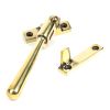 Aged Brass Night-Vent Locking Newbury Fastener