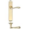 Zoo Hardware Arundel Lever Latch Furniture - Long Plate - Polished Brass