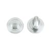 Zoo Hardware Turn & release on round rose - Satin Chrome