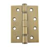 Atlantic Ball Bearing Hinges Grade 13 Fire Rated 4" x 3" x 3mm - Satin Brass (Pair)