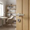 Complete Venice Door Handle Pack - Sashlock - Satin Nickel - 76mm / 4-inch Hinges - JE-F8A8-SN