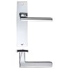 Zoo Hardware Venice lever on latch backplate - Polished Chrome