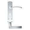 Zoo Hardware Toledo lever on lock backplate - Satin Chrome