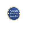 Stainless Steel Automatic Fire Door Keep Clear 75mm Polished Brass - By Frelan Hardware - JS110PB