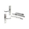 Atlantic DIN Square Euro Profile Escape Sashlock Double Throw with RTD lever 60mm backset - Satin Stainless Steel