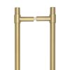 CRES 425mm Back to Back Satin Brass T-Bar Pull Handle - By Frelan Hardware - CRES3001SBB2B