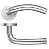 Zoo Hardware 19mm Arched Lever - Push On Rose - 52mm Rose - Grade 201 - Satin Stainless