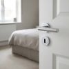 Complete Hex Door Handle Pack - Sashlock - Polished Chrome - 76mm / 4-inch Hinges - JE-C8A8-PC