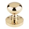 Zoo Hardware Zoo Mushroom Mortice Knob 61.5mm Rose dia. 52mm dia knob - Brass