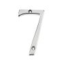 Jedo 75mm Screw Fix Numerals Polished Chrome No. 7 - By Frelan Hardware - JNPC-7