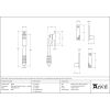 Polished Nickel Night-Vent Locking Reeded Fastener