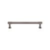 Heritage Brass Cabinet Pull Phoenix Design with 16mm Rose 128mm CTC Satin Nickel finish