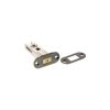 Atlantic Radius Fire-Rated CE Marked Bolt Through Tubular Deadbolt 3" - Distressed Silver