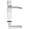 Zoo Hardware Amalfi lever on lock backplate - Polished Chrome