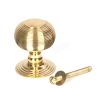 Polished Brass Beehive Centre Door Knob