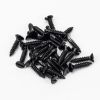Black 8x¾" Countersunk Raised Head Screws (25)