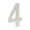 150mm Numerals SSS Finish 150mm Satin Stainless Steel No. 4 - By Frelan Hardware - JNSS-4