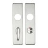 Zoo Hardware Cover plate for 19 mm RTD Lever on Short Backplate - Bathroom 57mm - 45mm x 180mm PSS - Satin Stainless