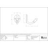 Satin Brass Coat Hook