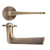 Zoo Hardware Como Lever on 4mm Round Slim Sprung Rose - Antique Brass