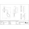 Black Locking Shepherd's Crook Fastener - RH