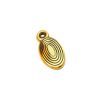 Oval Beehive Escutcheon Aged Brass