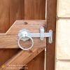18" 450mm Plain Ring Gate Ironmongery Kit Zinc