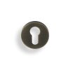 Valli Euro Profile Push-on Round Rosette Escutcheon - Antique Brass