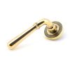 Aged Brass Newbury Lever on Rose Set (Beehive) - Unsprung
