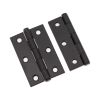 NON CE Mild Steel Butt Hinges - Matt Black