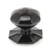 Black Octagonal Centre Door Knob - Internal
