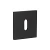 CR-T10 Black Standard Keyway Square Rose Escutcheon - By Frelan Hardware - CR-T10MB