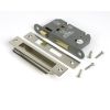 Polished Nickel 2½" Heavy Duty Bathroom Mortice Lock