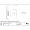 Aged Brass Square Ended Sash Pulley 75kg