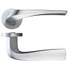 Zoo Hardware Aries lever on round rose - Satin Chrome