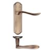 Zoo Hardware Project Lincoln lever on latch backplate - Bronze
