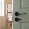 Complete Gio Door Handle Pack - Heavy Duty Tubular Bathroom (Plain Thumb Turn) - Matt Black - 76mm / 3-inch Hinges - JE-E31B2-MB