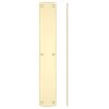 Zoo Hardware Finger Plate for FB118 - Brass